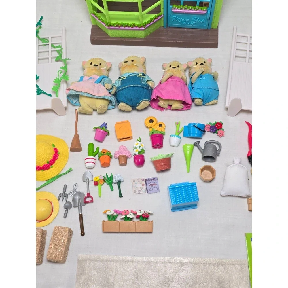Li'l Woodzeez-Li'l Petals Flower Shop Playset Accessories Critters Sheeps Set